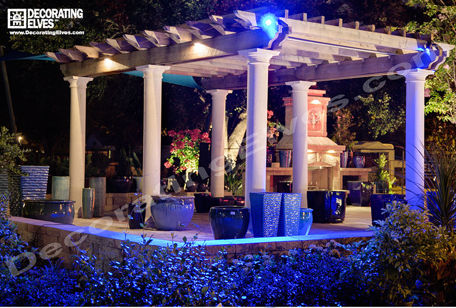 Blue-LED-Pergola-Lightng------www.decoratingelves.com