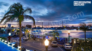 Downtown-St-Pete-Beach-Arial-view-of-Warm-White-LED-C9's-on-Buildings--www.decoratingelves.com