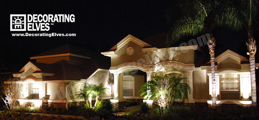 LED-Front-House-Uplighting-Palm-Lighting-All-www.decoratingelves.com