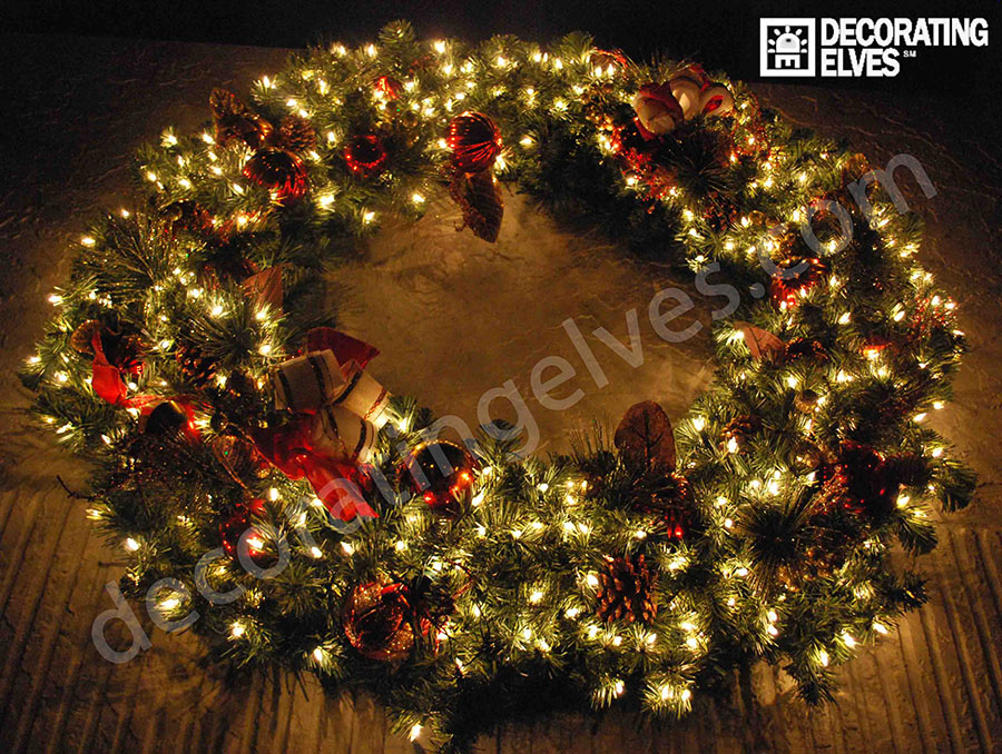 Red-Ribbon-Christmas-Wreath-with-mini-lights-www.decoratingelves.com
