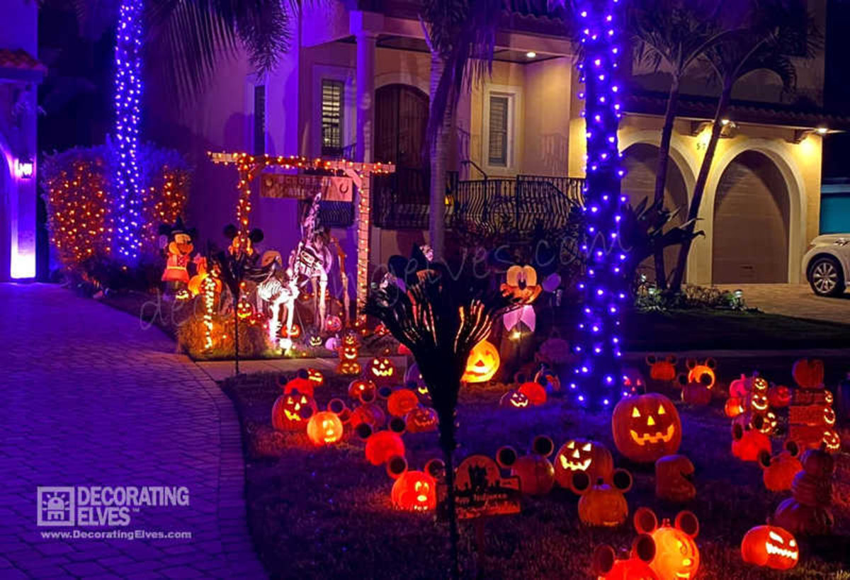 Light Up Your Yard for Halloween with Professional Lighting