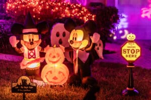 Disney halloween lights and decor